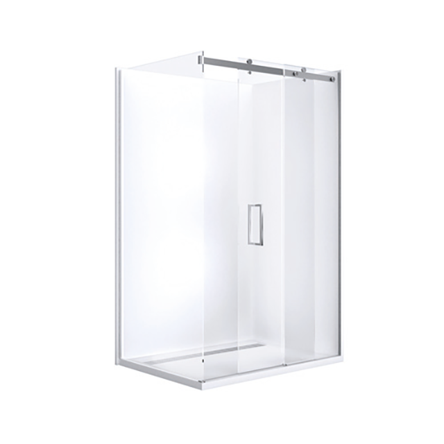 Johnson Suisse Barossa Slider Shower Screen - 900 mm Return Panel Set / Chrome