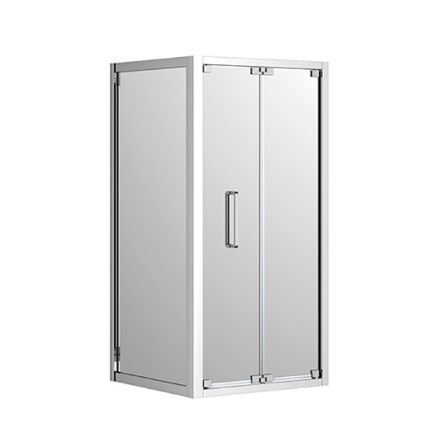 Johnson Suisse Corsica Bi-Fold Shower Screen Door Set - 900 mm Right Hand Door Set / Chrome