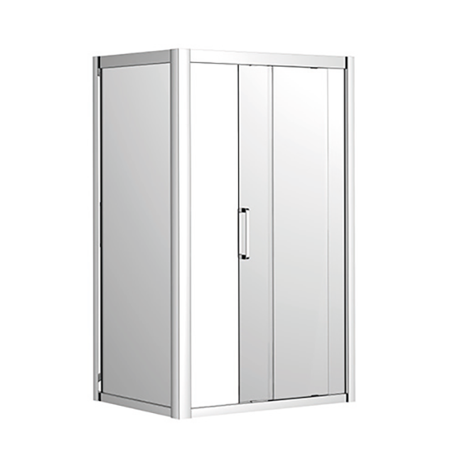 Johnson Suisse Corsica Slider Shower Screen Door Set - 1220 mm Door Set / Chrome