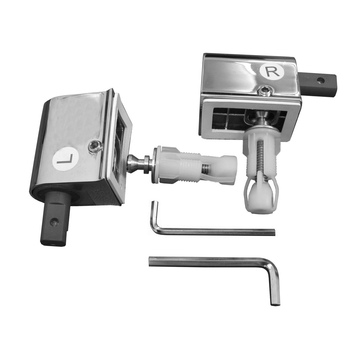 Johnson Suisse Stainless Steel Hinge Set for C90801 Soft Close Seat