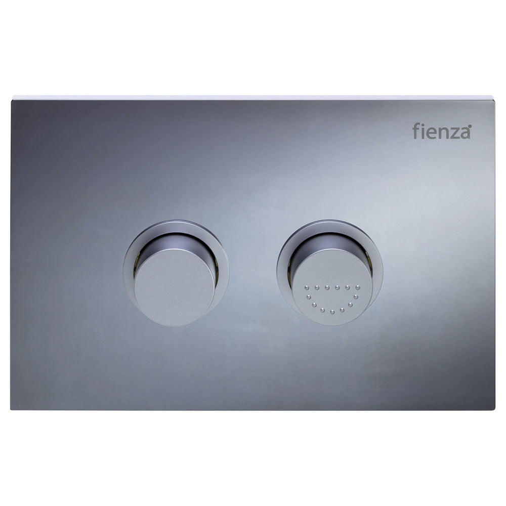 Fienza R&amp;T Care Raised Button Flush Plate, Chrome