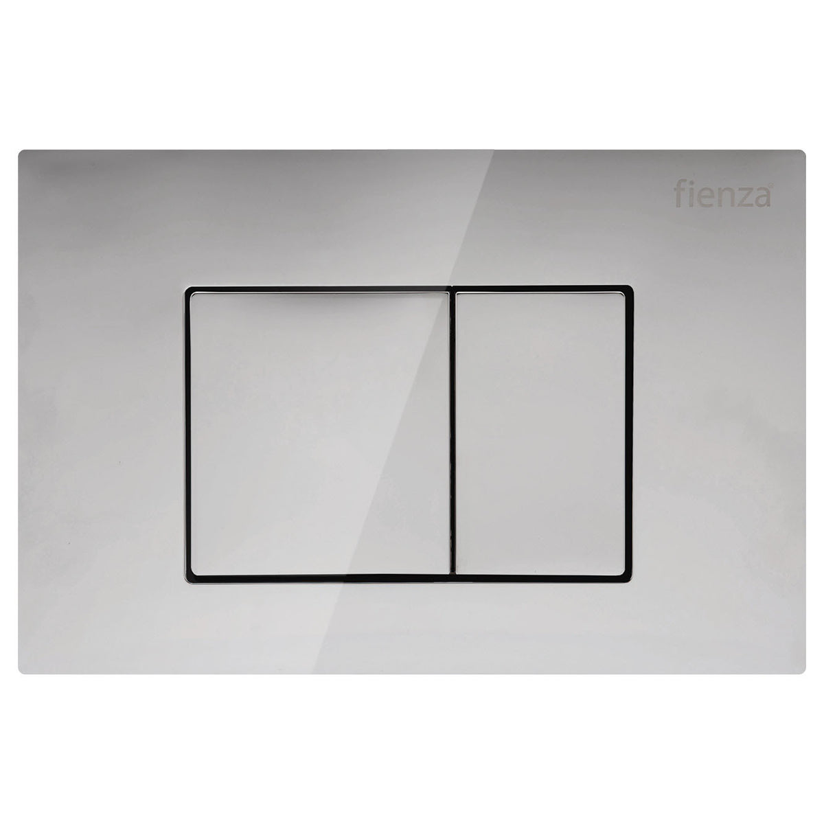Fienza R&amp;T Rectangular Button Flush Plate, Chrome