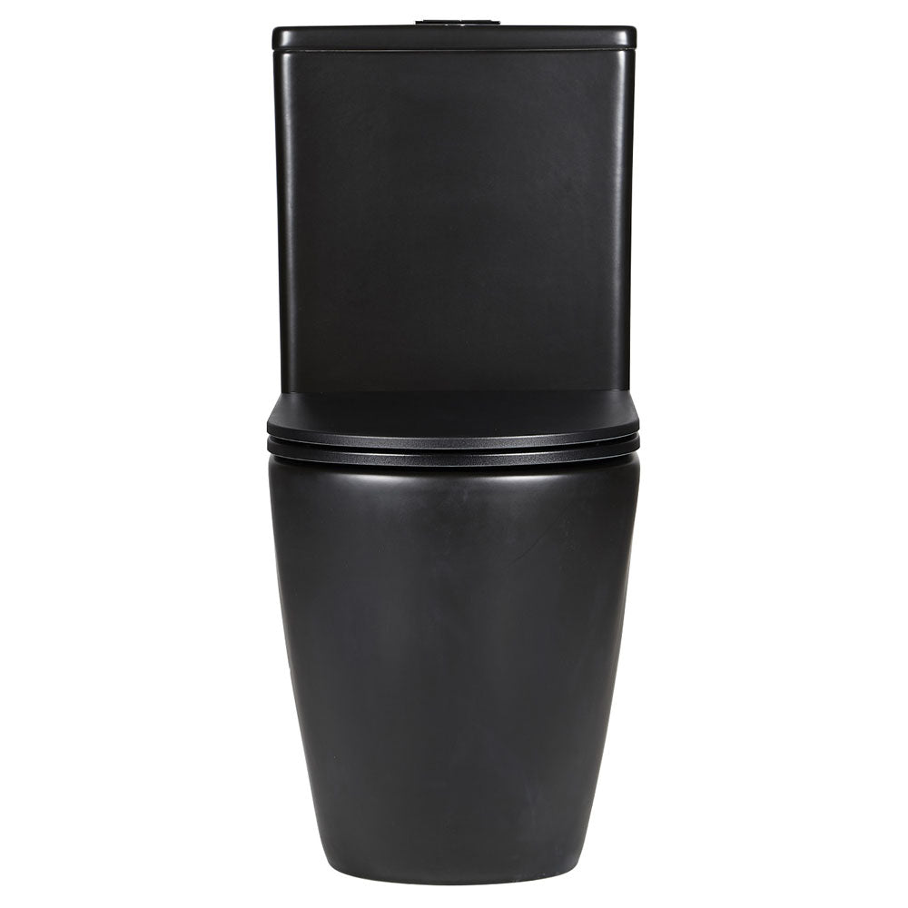 Fienza Koko Tornado Back-to-Wall Toilet Suite, Matte Black