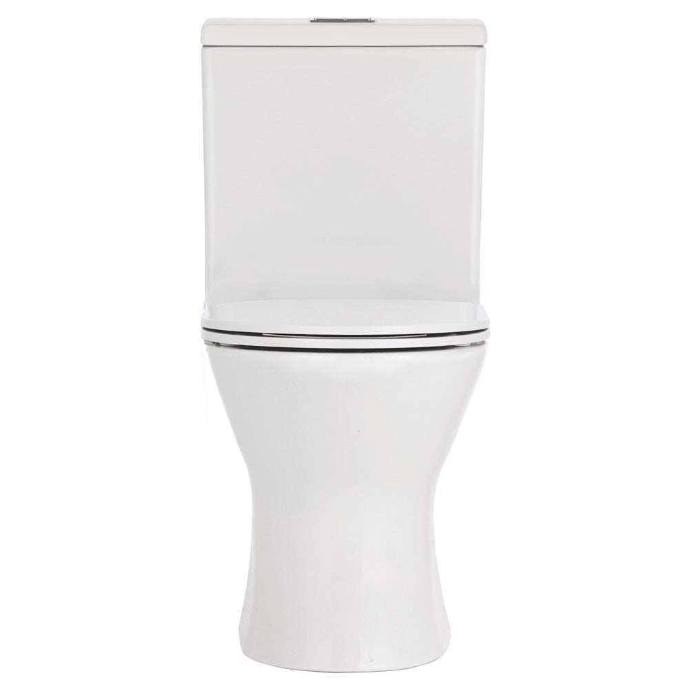 Fienza Chica Close-Coupled Toilet Suite, Gloss White with Slim Seat