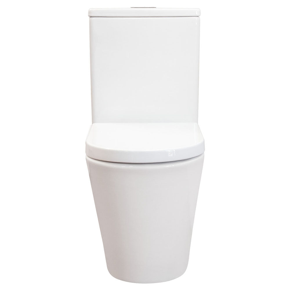 Fienza Isabella Back-to-Wall Toilet Suite, Gloss White