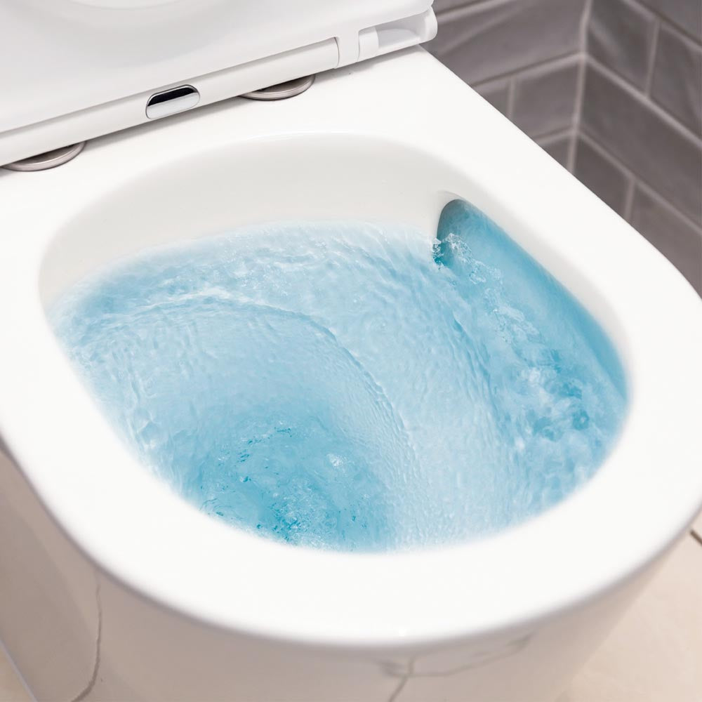 Fienza Kaya Tornado Flush Back-to-Wall Toilet Suite, Gloss White with Slim Seat