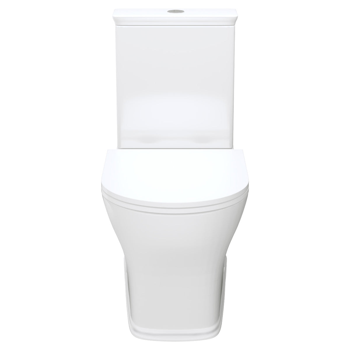 Fienza Lillian Tornado Flush Back-to-Wall Toilet Suite, Gloss White with Slim Seat
