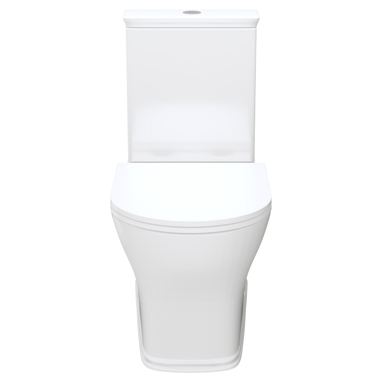 Fienza Lillian Tornado Flush Back-to-Wall Toilet Suite, Gloss White with Slim Seat