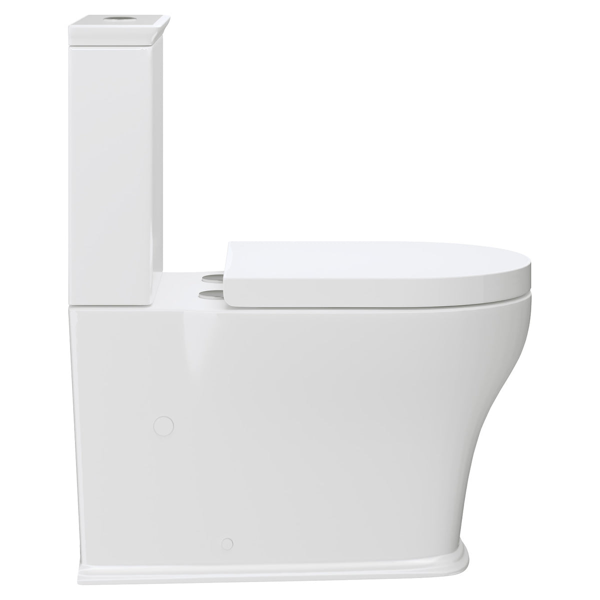 Fienza Lillian Tornado Flush Back-to-Wall Toilet Suite, Gloss White