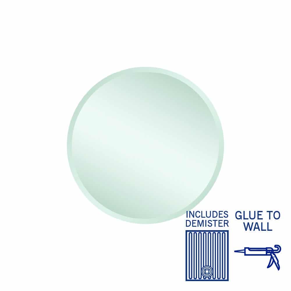 Kent 18 mm Bevel Round Mirror