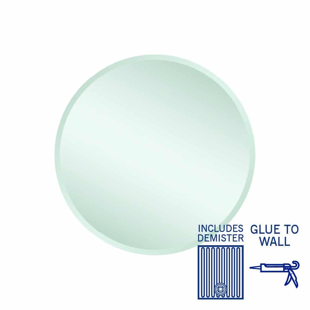 Kent 18 mm Bevel Round Mirror