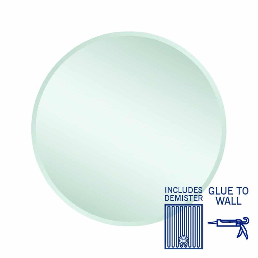 Kent 18 mm Bevel Round Mirror