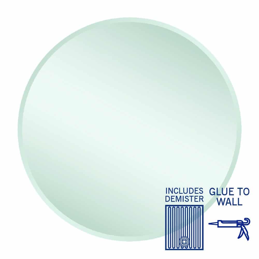 Kent 18 mm Bevel Round Mirror