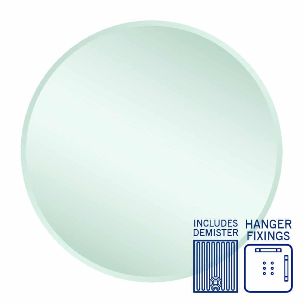 Kent 18 mm Bevel Round Mirror
