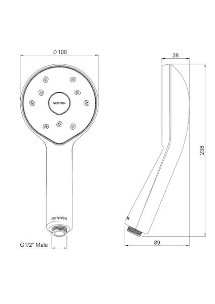 Methven Kiri MK2 Low Flow Handset
