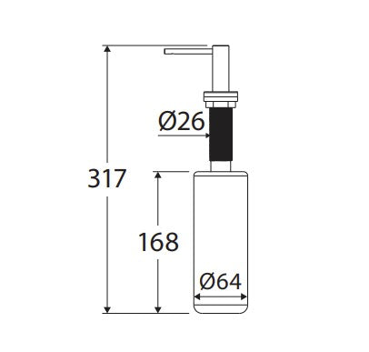 Kaya Bench Mounted Soap Dispenser