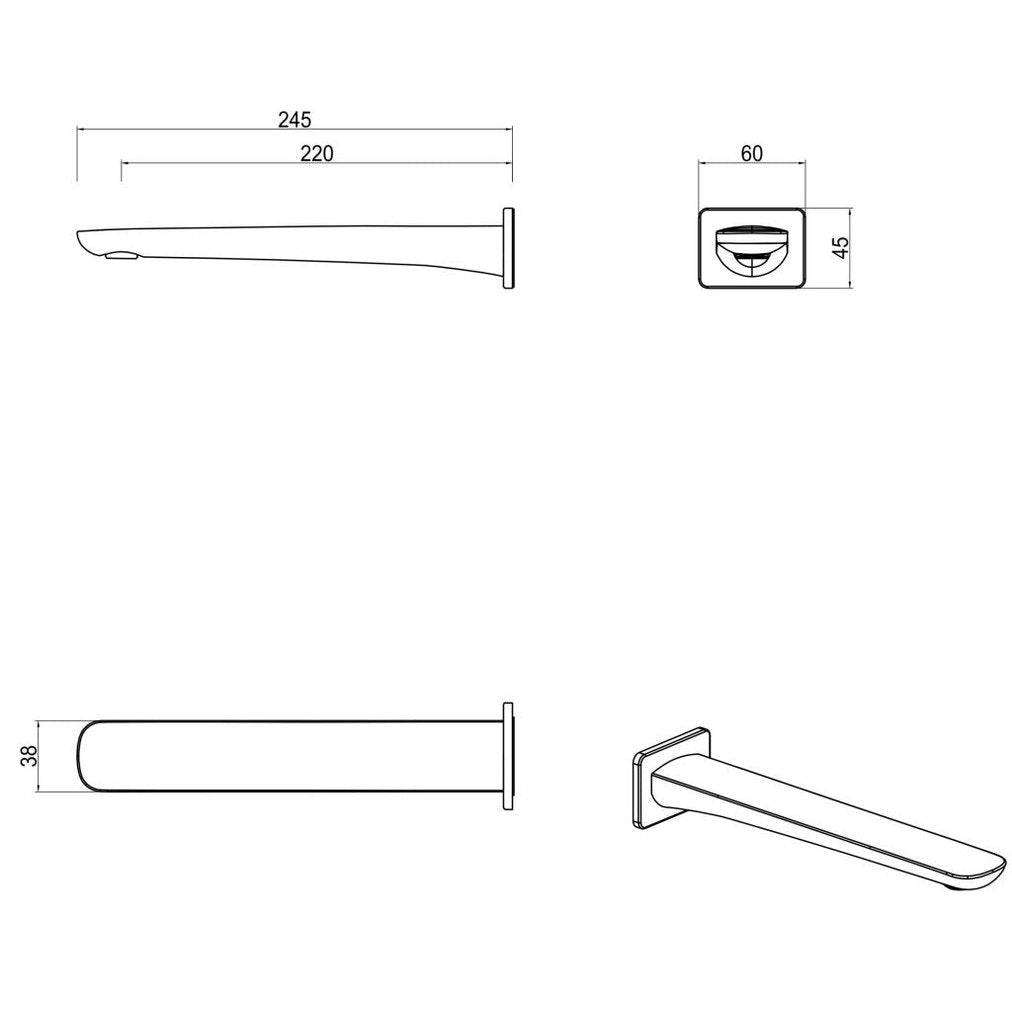 Bella Vista Kaza Bath Spout