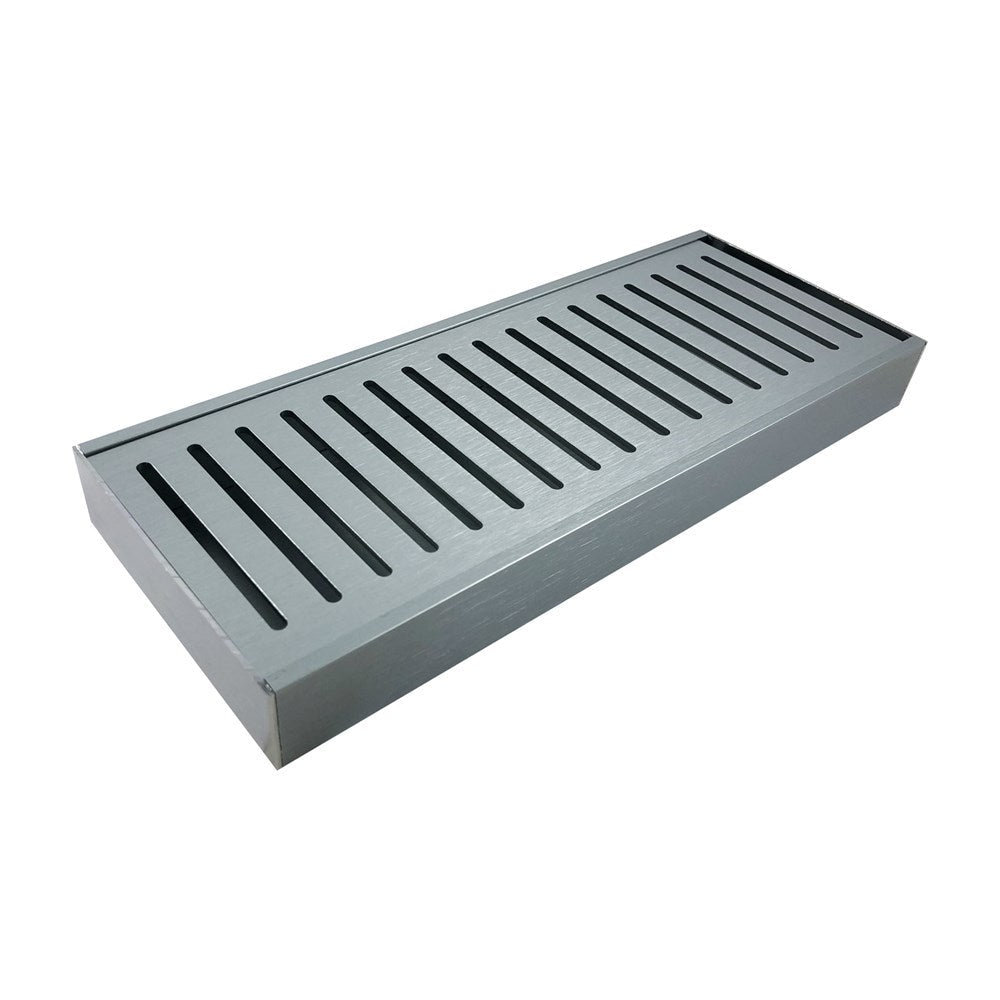 Lauxes 'Celleni' Aluminium Floor Grate Silver 100*100*26mm(Maximum Length 5600mm,40mm Waste)