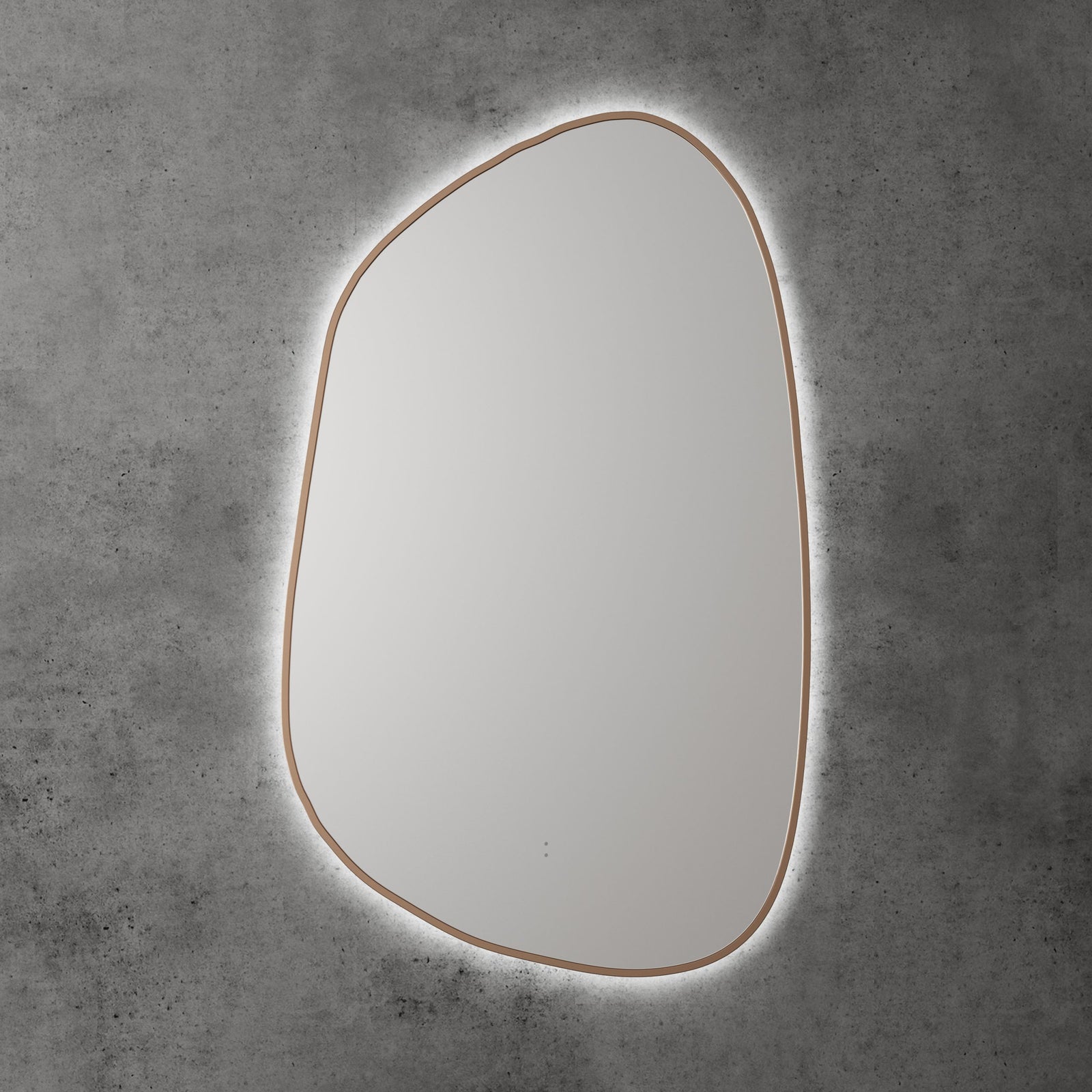 Aulic Tarcoola Asymmetric LED Mirror 550 x 900mm Brushed Bronze