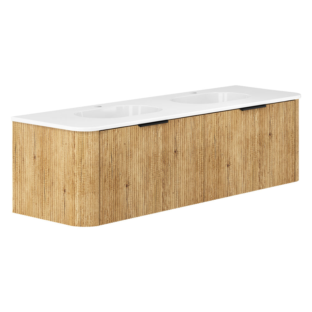 Fienza Lola Minka Curved Wall-Hung Vanity 750 / 900 / 1200 / 1500 MM