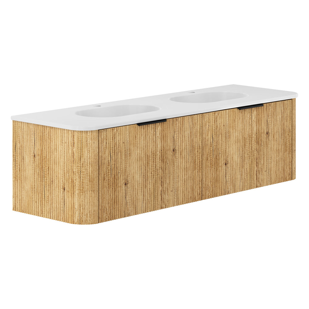 Fienza Lola Minka Curved Wall-Hung Vanity 750 / 900 / 1200 / 1500 MM