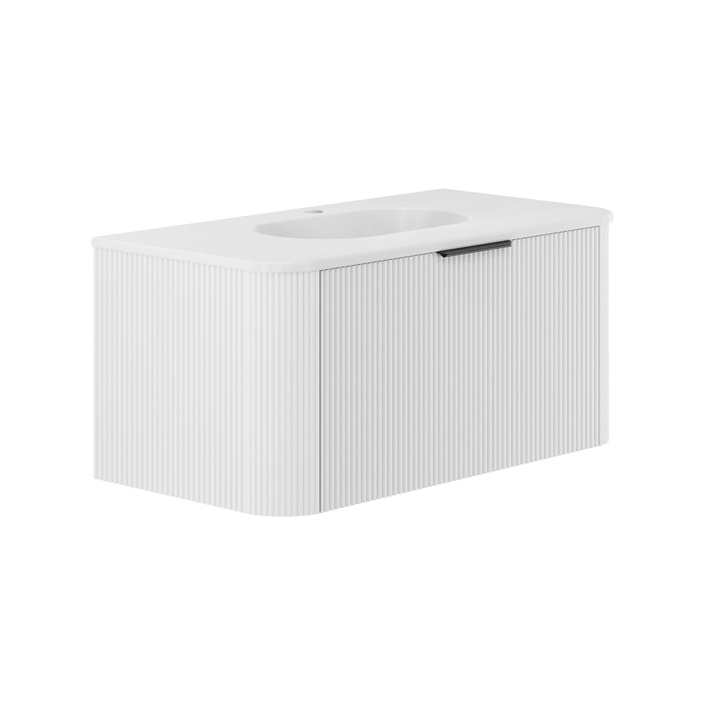 Fienza Lola Minka Curved Wall-Hung Vanity 750 / 900 / 1200 / 1500 MM