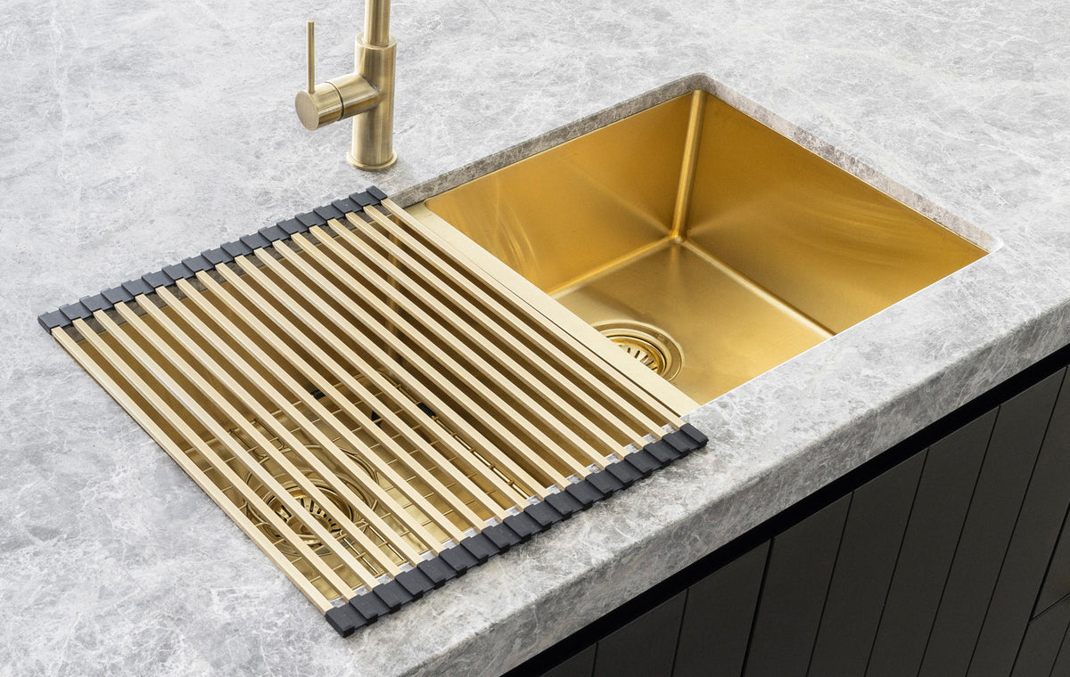 Meir Lavello Stainless Steel rolling mat protector