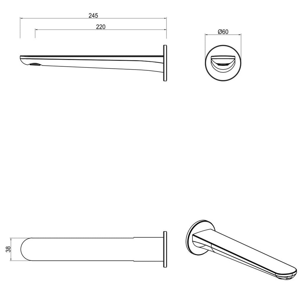 Bella Vista Lantra Bath Spout