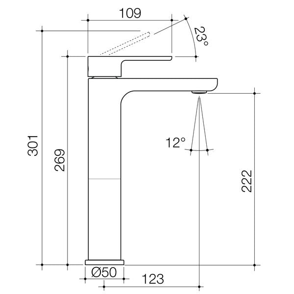 Caroma Luna® II Tower Basin Mixer