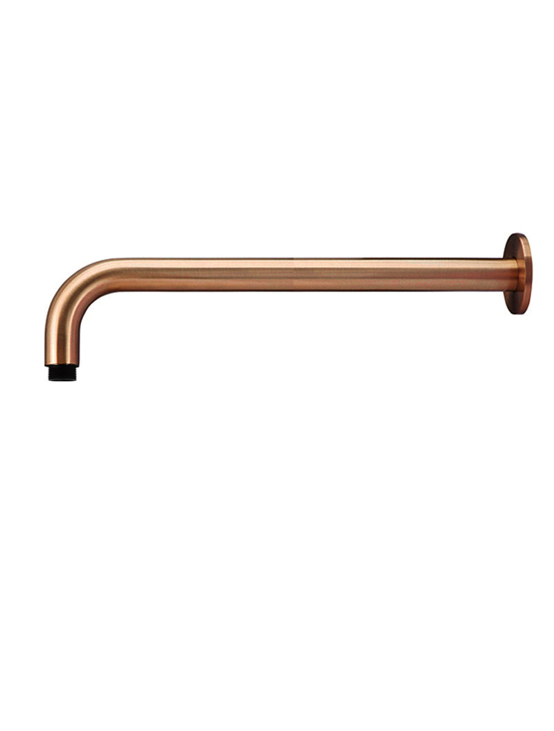 Meir Round Wall Shower Curved Arm 400mm