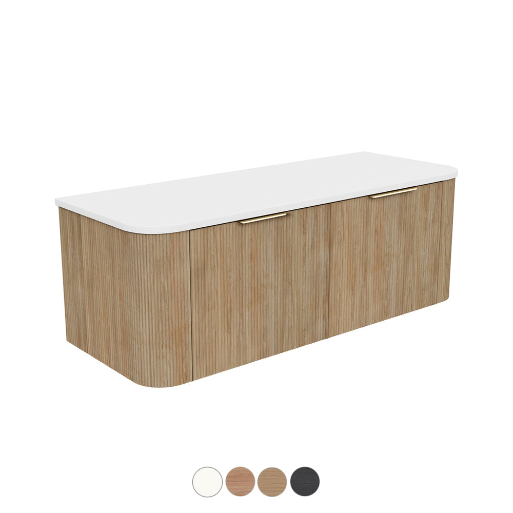 Fienza Margot Wall Hung Double Curve Cabinet 750 / 900 / 1200 / 1500 / 1800 MM