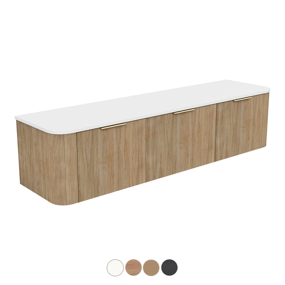 Fienza Margot Wall Hung Double Curve Cabinet 750 / 900 / 1200 / 1500 / 1800 MM