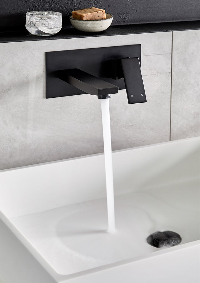 Meir Square Wall Combination Mixer and Spout