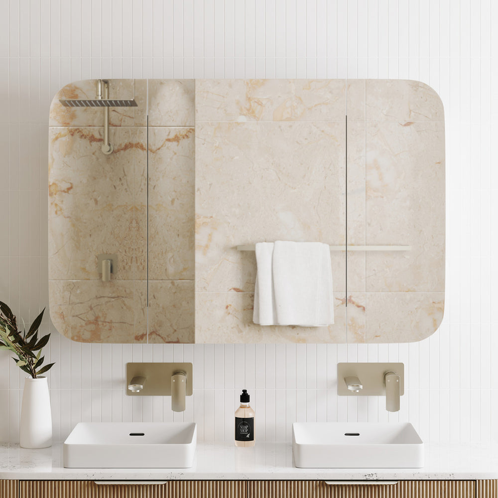 Fienza Marlowe Soft Square Mirror Cabinet