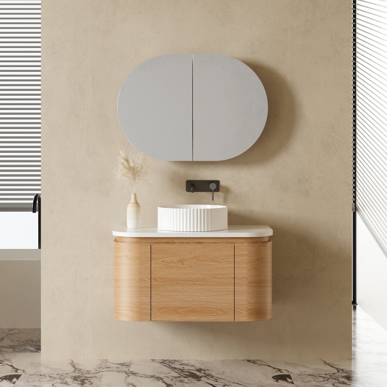 MILAN Wall Hung Vanity - Blue Bathware 