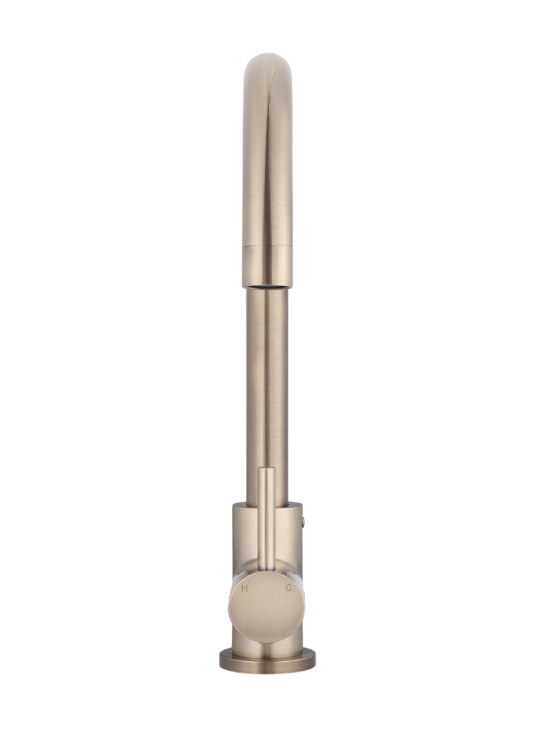 Meir Round Gooseneck Kitchen Mixer Tap