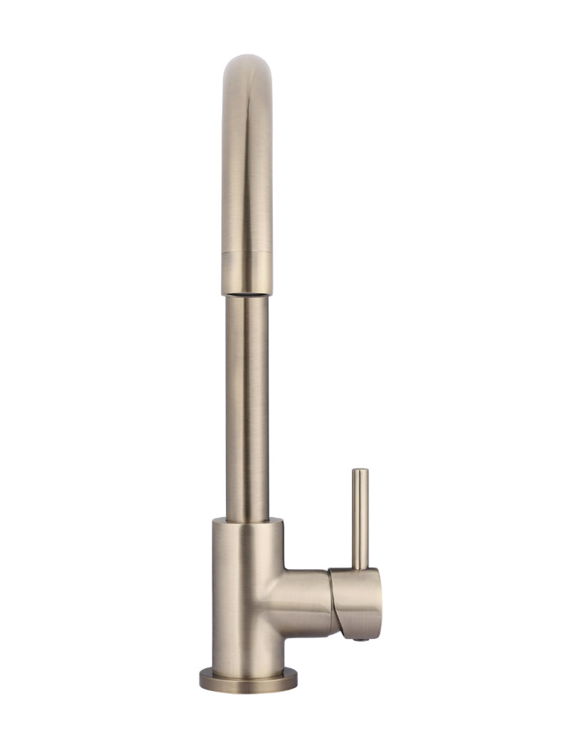Meir Round Gooseneck Kitchen Mixer Tap