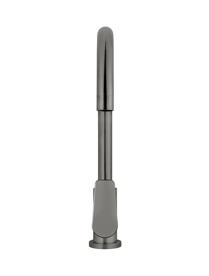Meir Round Paddle Gooseneck Kitchen Mixer Tap
