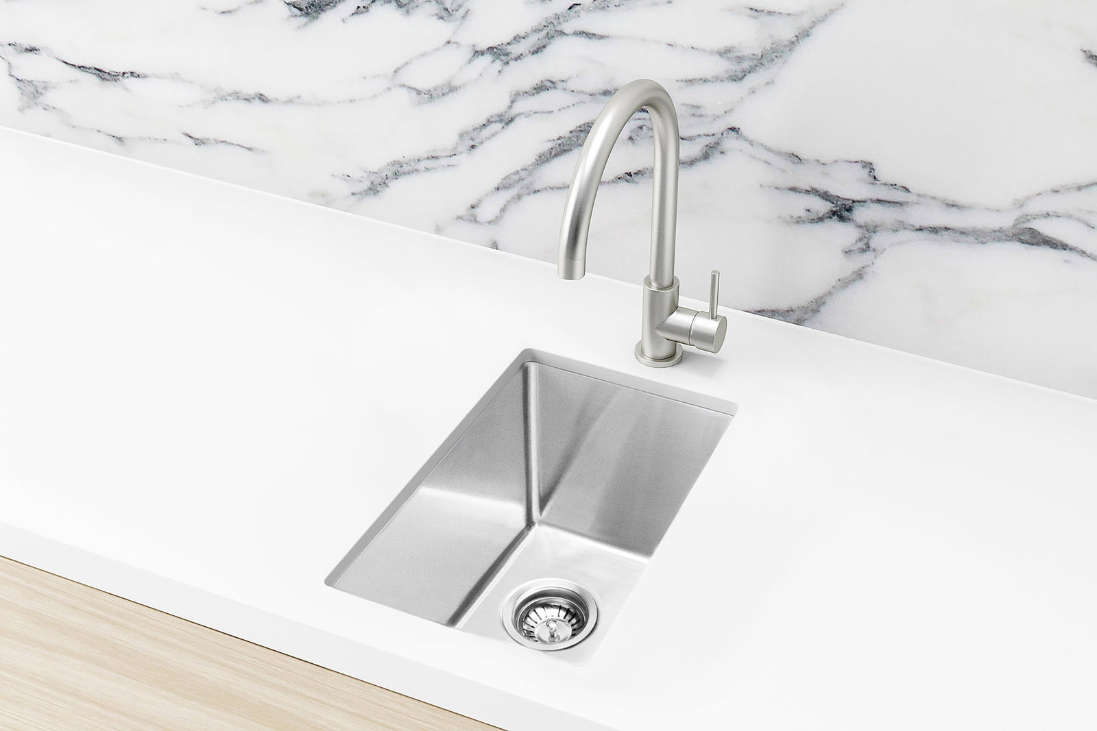 Meir Kitchen Sink Single Bowl 300 x 450