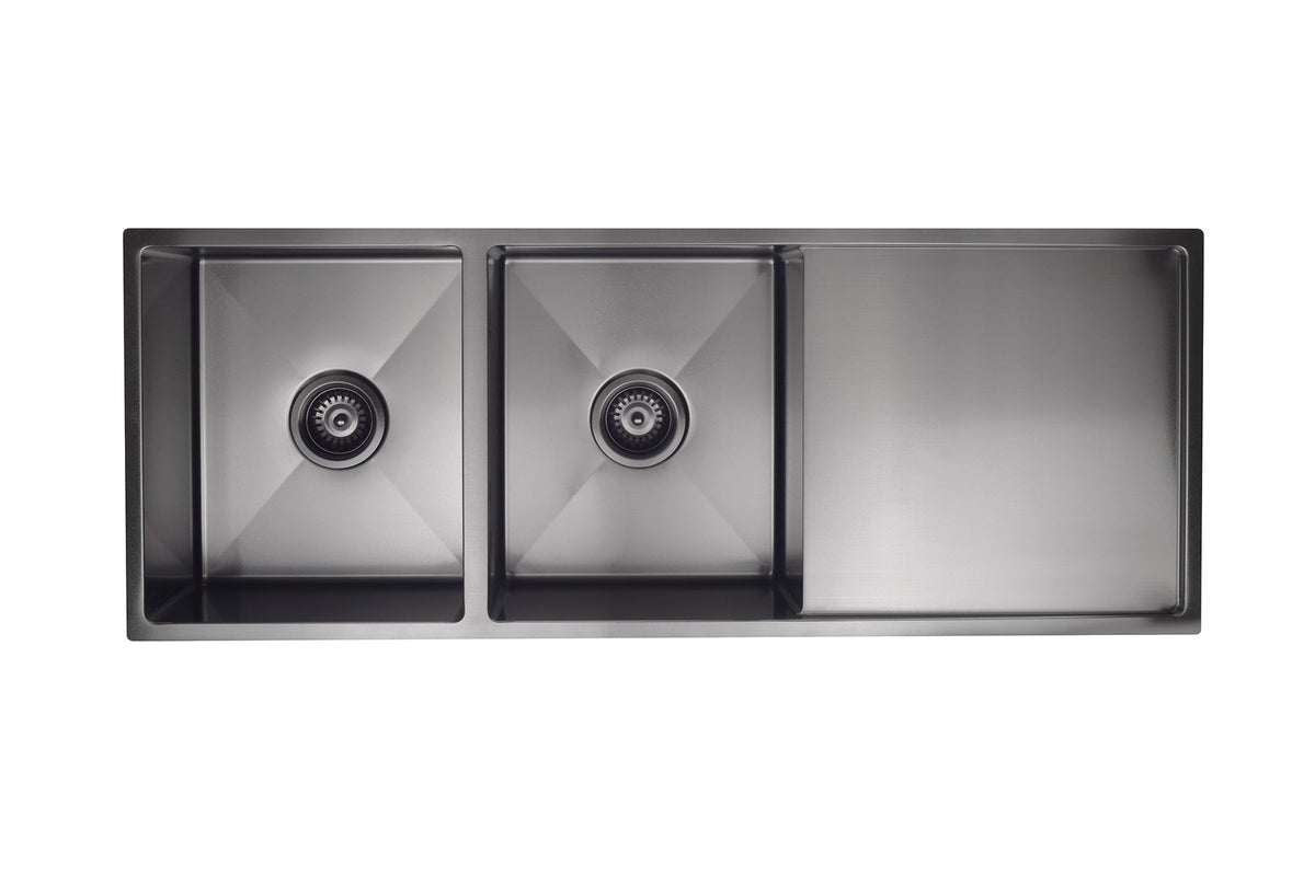 Meir Kitchen Sink Double Bowl & Drainboard 1160 x 440
