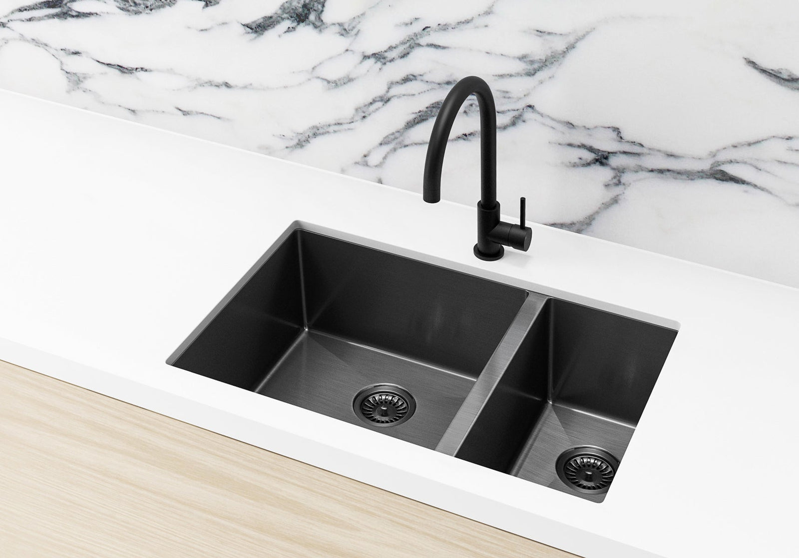 Meir Lavello Sink Strainer and Waste Plug Basket with Stopper