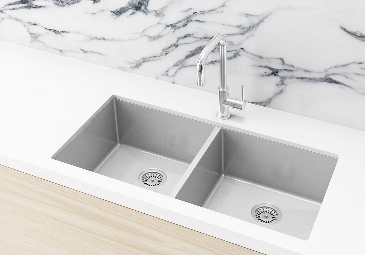 Meir Kitchen Sink Double Bowl 860 x 440