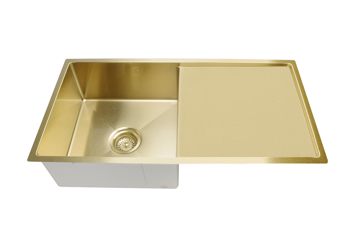Meir Kitchen Sink Single Bowl & Drainboard 840 x 440