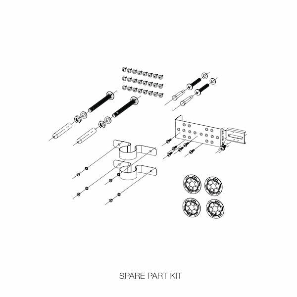 Caroma CAMFIS Inwall frame - Wall Mounted Large Basin Spares Kit