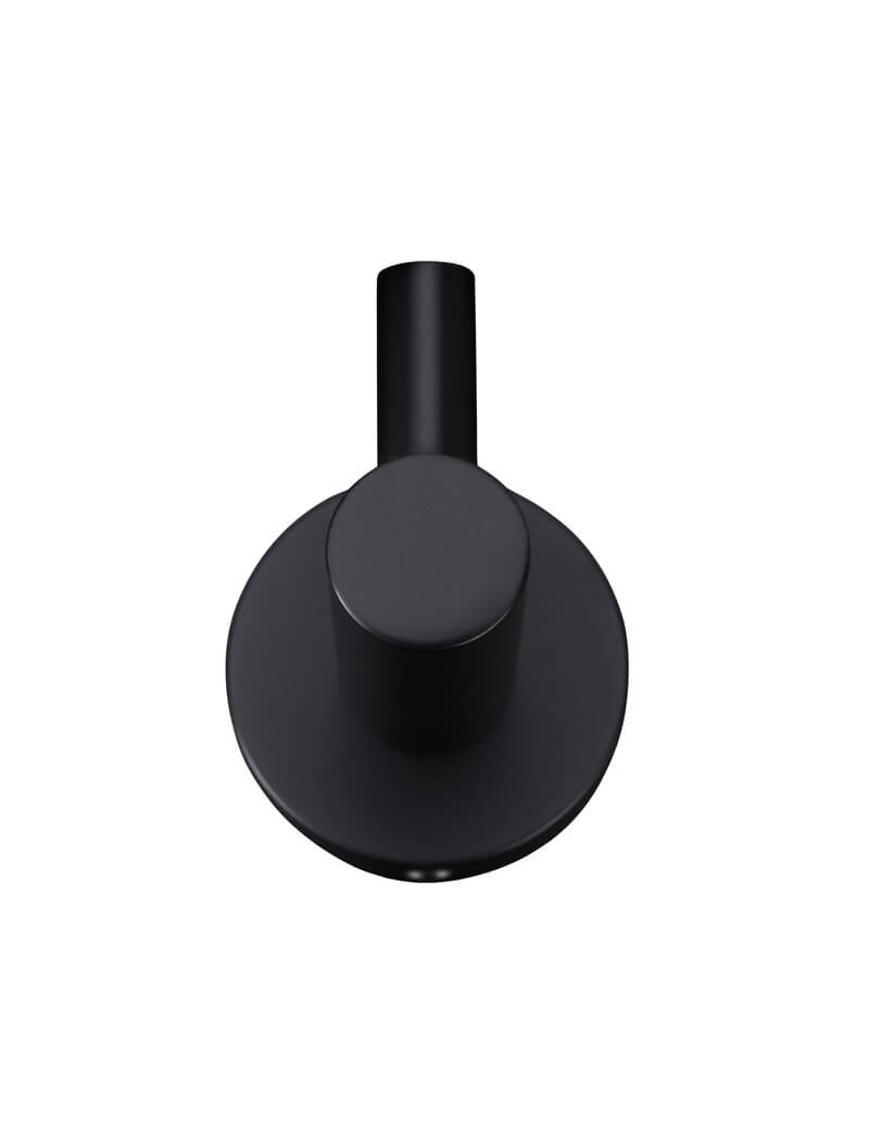 Meir Round Robe Hook - Matte Black