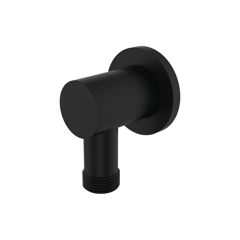 Fienza Shower Inlet Elbow with Dual Check Valve - Matte Black