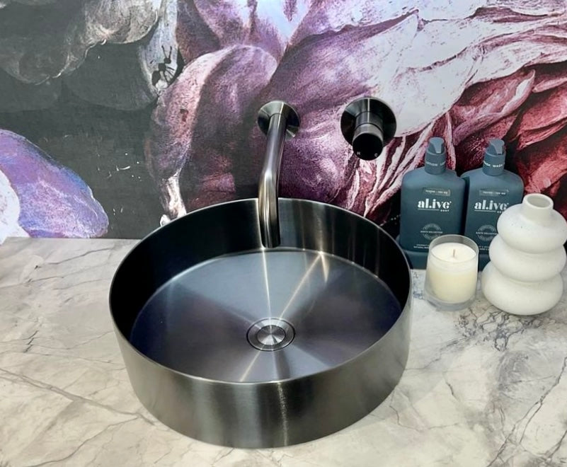 Meir Round Wall Mixer Pinless Handle Finish Kit