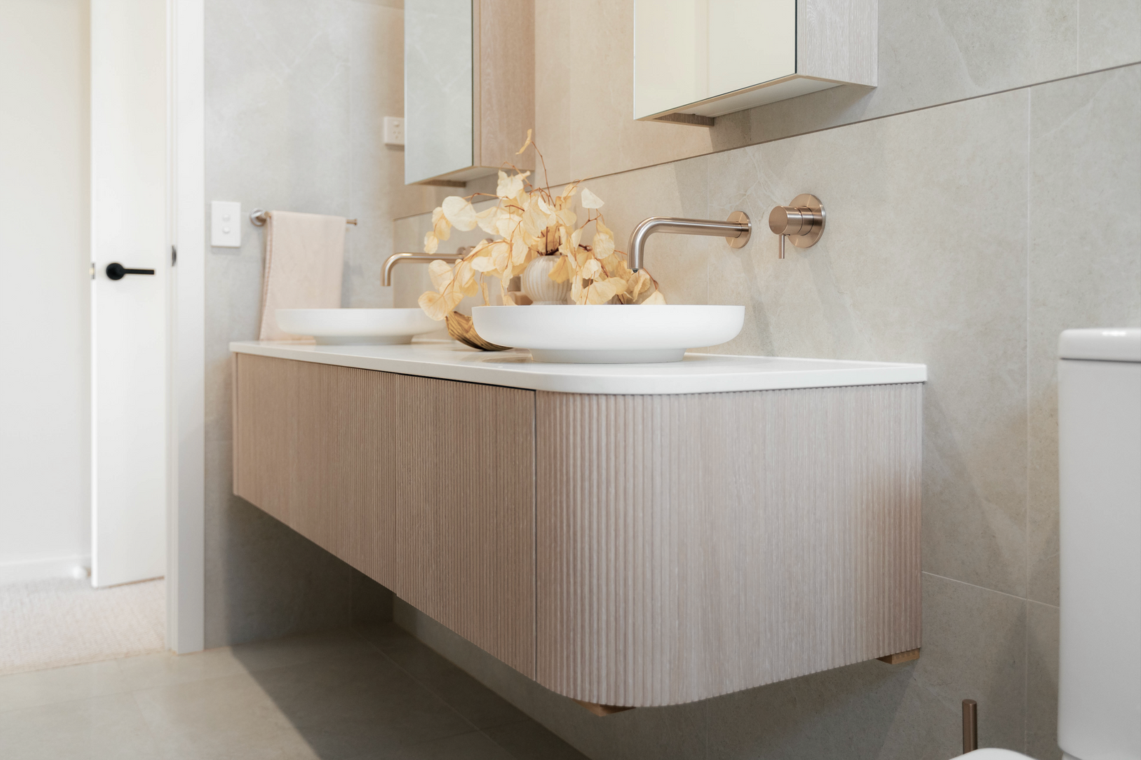 Meir Round Wall Mixer Short Pin-lever Finish Kit