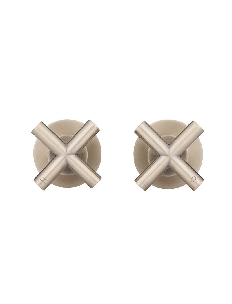 Meir Cross Handle Jumper Valve Wall Top Assemblies