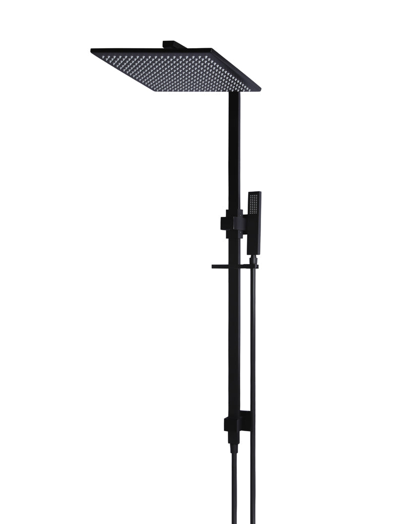 Meir Square Combination Shower Rail 300mm rose